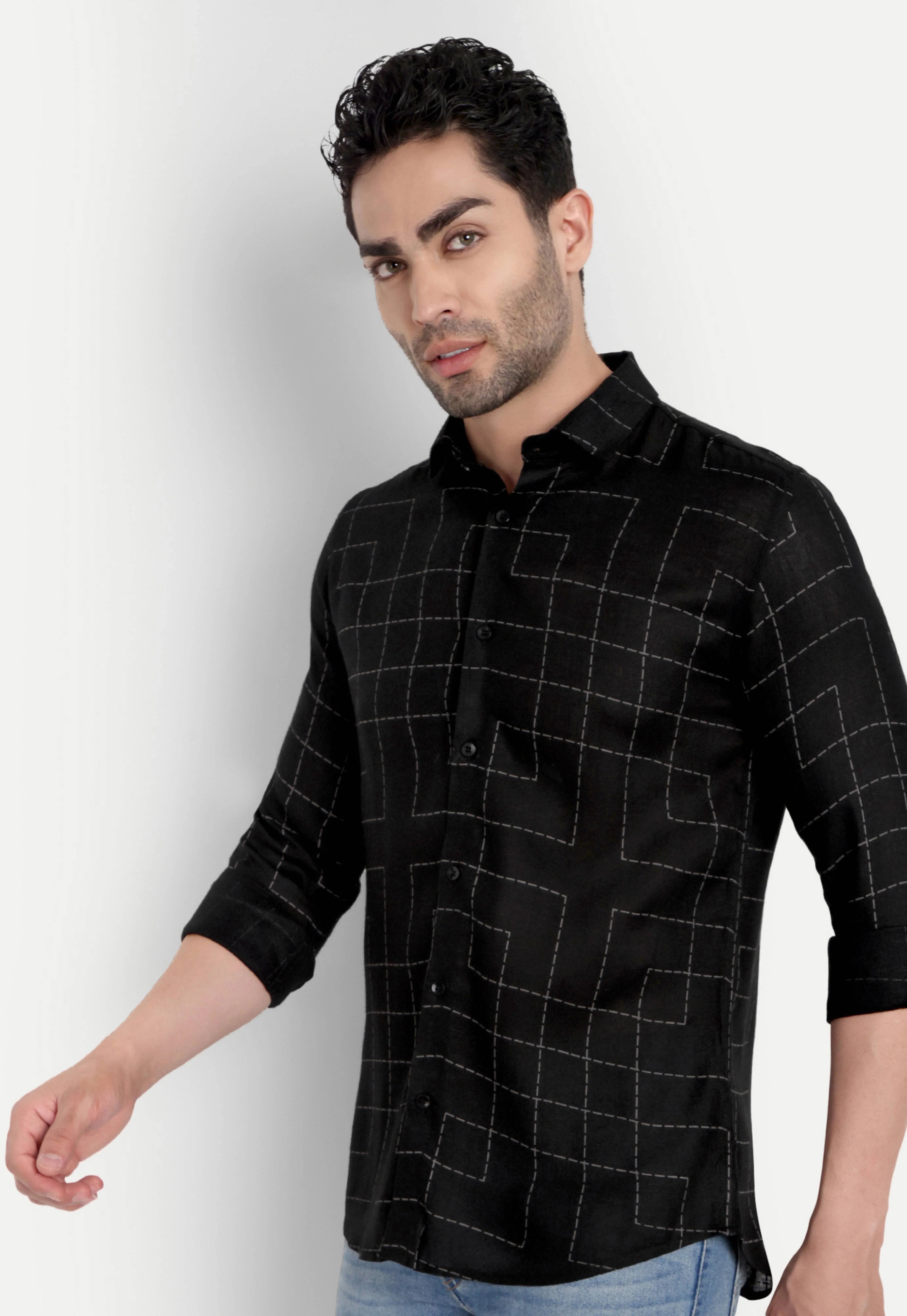 Black Mirage Full Sleeve Shirt